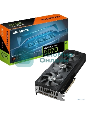 Видеокарта Gigabyte PCI-E GV-N5070EAGLE OC-12GD 1.0 NVIDIA GeForce RTX 5070 12Gb 192bit GDDR7 2805/28000 HDMIx1 DPx3 HDCP Ret