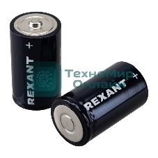 Батарейка алкалиновая Rexant D/LR20 1,5В блистер 2 шт.