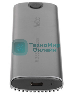 Внешний корпус для SSD Netac WH51 External SSD Case M.2 NVMe/SATA, with A to C cable, Aluminum