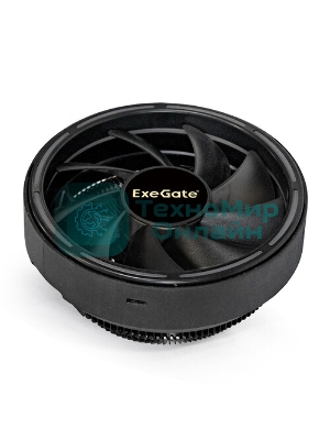 Кулер для процессора ExeGate Dark Magic EE126A-RGb черный, 120 мм, алюминий, 1800 об/мин, 18 дБ, 3 pin, 100 Вт, 95 мм