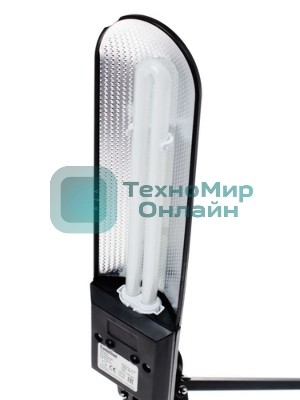 Лампа настольная Camelion KD-017A С0211W черный в к-те база+струбцина
