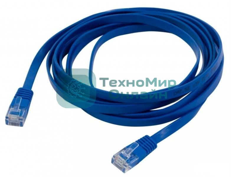 Патч-корд molded 5E Copper 1m Blue