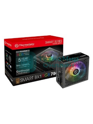 Блок питания Thermaltake Smart PS-SPR-0750NHSABE-1, 750Вт, 80 PLUS Bronze, 120мм, черный