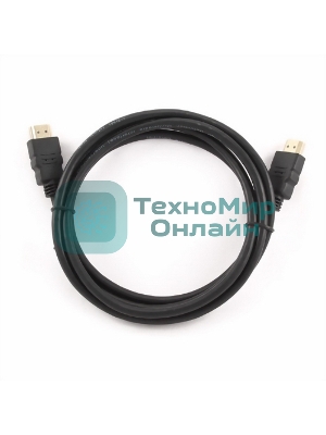 Кабель Cablexpert HDMI CC-HDMI4-0.5M, 19M/19M, v2.0, медь, позол.разъемы, экран, 0.5м, черный, пак