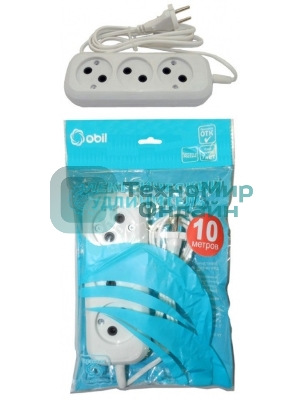 Удлинитель ОБИХОД РС-3 (ШВВП) 3x10 м (40) 150-509