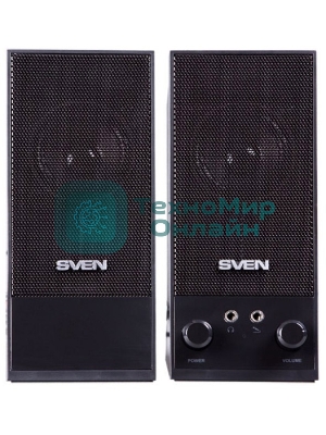 Акустическая система SVEN SPS-604 2.0 черный 4Вт