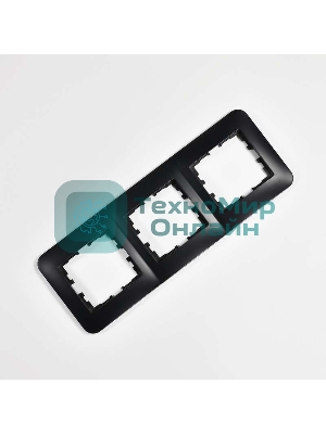 Рамка 3-м KARINA LIFE горизонт. черный бархат LEZARD 708-4200-148