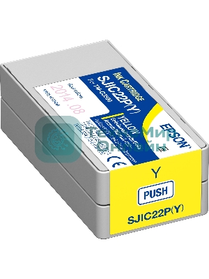 Картридж струйный SJIC22P(Y): INK CARTRIDGE FOR TM-C3500 желтый
