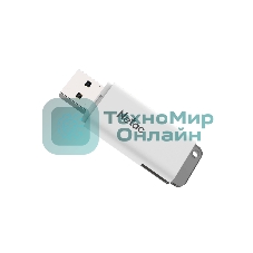 Флешка USB Netac U185 128Gb NT03U185N-128G-20WH, USB 2.0, с колпачком, пластиковая белая