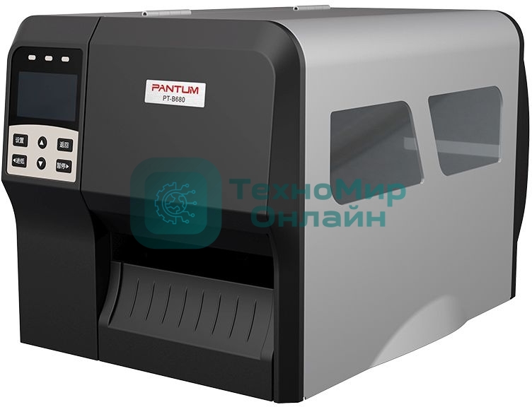 Принтер этикеток термотрансферный Pantum TT PT-B680 300 dpi, 203 мм/сек, Ethernet (RJ45), RS-232, USB, черный