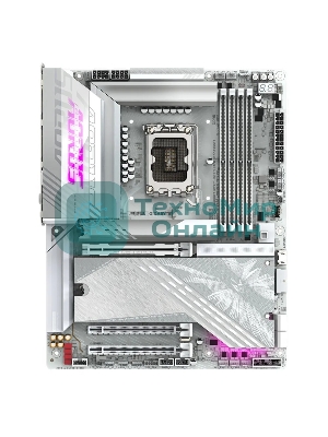 Материнская плата Gigabyte Z890 AORUS ELITE X ICE, LGA 1851, Intel Z890, 4xDDR5, 4xSATA, 5xM.2, 1xPCIe 5.0 x16, 1xPCIe 4.0 x4, 1xPCIe 4.0 x1, 1x 2.5Gb LAN, 4xUSB-A 3.2 Gen 1, 2xUSB-A 3.2 Gen 2, 4xUSB-A 2.0, 1xUSB-C (Thunderbolt 4), 2x3.5 мм, 7.1, ATX