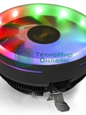 Кулер для процессора ExeGate Dark Magic EE126R-PWM.RGb черный, 120 мм, алюминий, 2000 об/мин, 24 дБ, 4 pin, 100 Вт, 67 мм