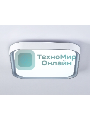 Потолочный светодиодный светильник Ambrella light FZ1256 WH/GR белый/серый 27W 5000K 350*350*60 (Без ПДУ)