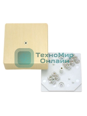 Коробка распределительная ОП 75х75х30 с клемн. сосна HEGEL КРК2702 0201-И