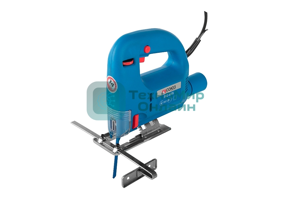 Лобзик электрический СОЮЗ ЛБС-4065, 650Вт, 70/8мм (дер/мет) 3с, рег. част, подключ. к пылесосу ЛБС-4065