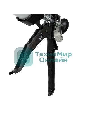 Пистолет для герметика Sparta 400мл ''закрытый'' алюминиевый корпус круглый шток 8 мм