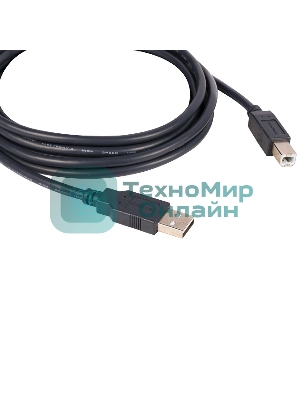 Кабель Kramer C-USB/AB-6 USB-A 2.0 вилка- USB-B вилка, 1,8 м