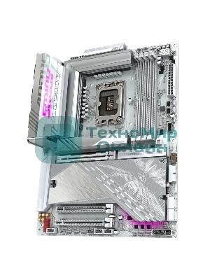 Материнская плата Gigabyte Z890 AORUS ELITE X ICE, LGA 1851, Intel Z890, 4xDDR5, 4xSATA, 5xM.2, 1xPCIe 5.0 x16, 1xPCIe 4.0 x4, 1xPCIe 4.0 x1, 1x 2.5Gb LAN, 4xUSB-A 3.2 Gen 1, 2xUSB-A 3.2 Gen 2, 4xUSB-A 2.0, 1xUSB-C (Thunderbolt 4), 2x3.5 мм, 7.1, ATX