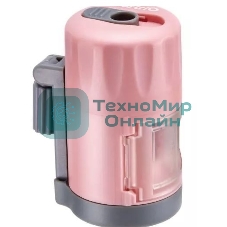 Точилка для карандашей механическая Kw-Trio 03420PINK, 1 отверстие, металл/пластик, розовый, пластиковый бокс
