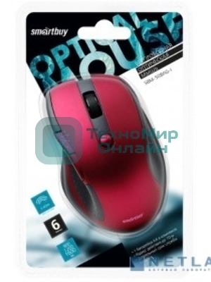 Мышь беспроводная Smartbuy 508 бордо SBM-508AG-I