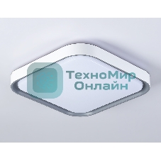 Потолочный светодиодный светильник Ambrella light FZ1256 WH/GR белый/серый 27W 5000K 350*350*60 (Без ПДУ)
