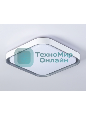 Потолочный светодиодный светильник Ambrella light FZ1256 WH/GR белый/серый 27W 5000K 350*350*60 (Без ПДУ)