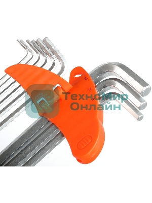 Набор ключей PATRIOT SKH-9EL, шестигранные с шаром, экстра длинные, 1,5-10мм, CRV, 9 шт