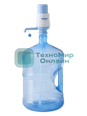 Помпа для 19л бутыли Hotfrost A6 механический, голубой/белый