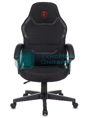 Кресло Бюрократ Zombie 10 черный, экокожа, 120 кг, механизм качания