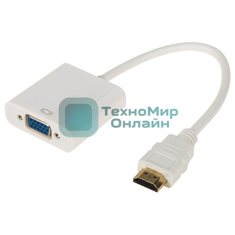 Переходник Rexant шт. HDMI - гн. VGA (провод) + 3. 5 мм Аудио с питанием