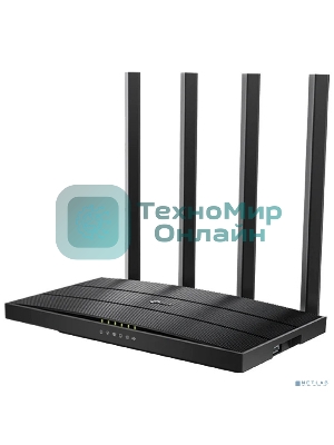Роутер беспроводной TP-Link Archer C6U AC1200 10/100/1000BASE-TX/4G ready черный