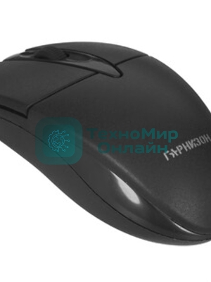 Мышь проводная Гарнизон GM-220 черный, 1000 dpi, USB, кнопки - 3