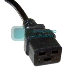 Шнур питания Lanmaster C19-C20, 3х1.5, 220В, 16А, черный, 2 метра