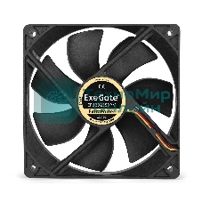 Вентилятор для корпуса ExeGate ExtraPower EP12025S3PM черный, 120 мм, 1800 об/мин, 28 дБ, 3 pin