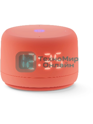 Умная колонка Яндекс Станция Лайт 2 LED, 6Вт, с экраном, 1 динамик, часы, Алиса, BT5.0, Wi-Fi, коралловый