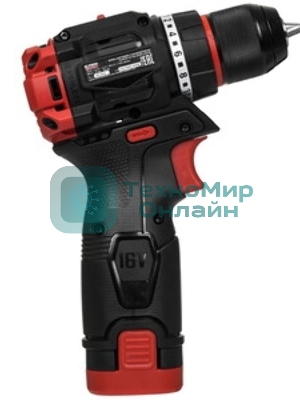 Дрель-шуруповерт Elitech CD 16L2, 16 В, 2 Ач, 55 Нм, бесщеточный