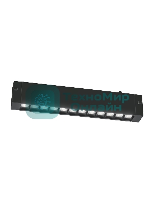 Трековый линейный светильник Ambrella light GL8075 BK черный IP20 9W 3000-6000K 220V 24° 220*25*41