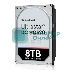 Жесткий диск для сервера WD/HGST Ultrastar 7K8 (3.5’’, 8Tb, 256MB, 7200 RPM, SAS 12Gb/s, 512E SE), SKU: 0B36400