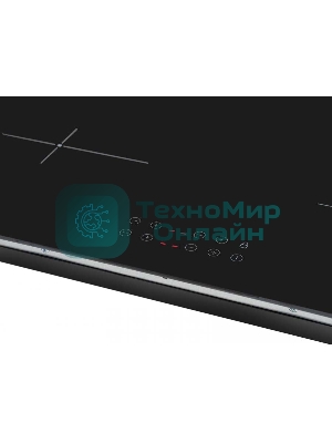 Индукционная варочная панель стеклокерамическая, Ширина: 60 см;Стекло: ILVA; 4 конфорки индукционного нагрева: 2 х диаметром?,160 мм; 1400 Вт; 2 х диаметром?,180 мм; 1800 Вт; Сенсорное управление(touch); 9 уровней мощности; Таймер(отсчет времени/выбор конфорки); Звуковой сигнал; Безопасное автоотключение; Блокировка от детей/Блокировка панели управления; Индикатор остаточного тепла; Цвет: черный/ без рамки; Размер(ШхГхВ): 590x520x60 мм