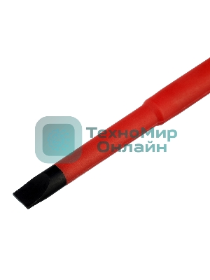 Отвертка Gross 12945 диэлектрическая sl8х150мм crmo до 1000в двухкомпонентная рукоятка