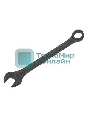 Набор ключей комбинированных Сибртех, 8 - 17 мм, 6 шт., CrV, фосфатированные, ГОСТ 16983