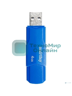 Флешка USB Smartbuy CLUE Blue (SB4GbCLU-BU), 4Gb, USB 2.0, R/W 15/8, синий