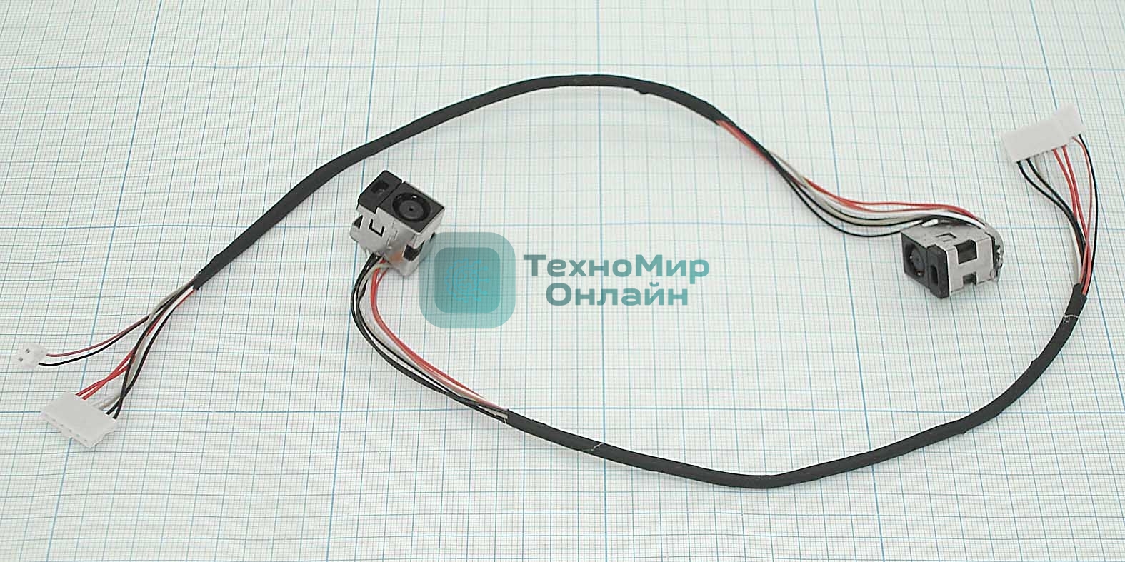 Разъем для ноутбука HY-HP025 HP Paviloin DV7-2000 DV7-3000 6pin+2pin с кабелем