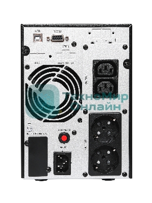 Источник бесперебойного питания Сайбер Электро ИБП ЭКСПЕРТ-II-2000 Онлайн, Напольное исполнение 2000ВА/1800Вт USB/RS-232/SNMPslot (2 EURO + 2 IEC С13) (12В/7А·ч. х 4)