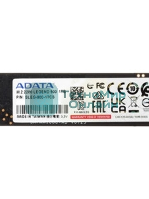 Накопитель SSD ADATA LEGEND 900, 1Tb, PCIe 4.0 x4, M.2 2280, NVMe, R/W 7000/4700, с радиатором