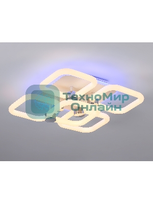 Потолочный светодиодный светильник FA3861/4+1 WH белый 70W 3000K-6400K+RGB 400*400*115 (ПДУ РАДИО 2.4G)