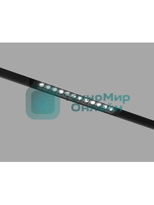 Трековый линейный светильник Ambrella light GL8075 BK черный IP20 9W 3000-6000K 220V 24° 220*25*41