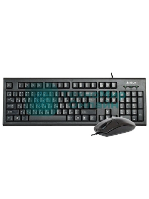 Комплект клавиатура+мышь A4Tech KR-8520D проводной, USB, 1200 DPI, чёрный