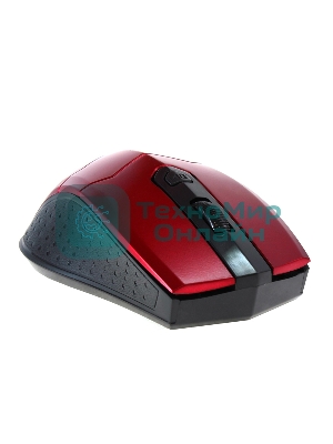 Мышь беспроводная Crown CMM-934W красный/черный, 1200 dpi, радиоканал, USB, кнопки - 4