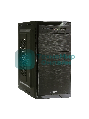 Компьютерный корпус Minitower ExeGate EX272748RUS QA-412U Black, mATX, (XP600, Black, 120мм), 2хUSB+2хUSB 3.0, Audio